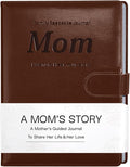 Artmag Mom's Life Story Journal with 250+ Prompt Questions, Family Keepsake Book Leather Cover for Mom to Share Her Memories for Birthday Mother's Day Christmas (Brown)