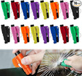 16Pcs Car Window Breaker Key Chains, Portable 3 in 1 Glass Breaker/Seat Belt Cutter/Survival Whistle, Safety Emergency Escape Tools, Multifunctional Car Accessories for All Vehicles