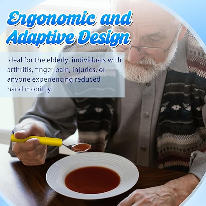Foam Grip Tubing for Utensils Tools Pens - 3 Sizes, Comfort Grip for Elderly, Disabled, Arthritis, Multicolor, 6 Pack