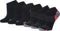Tipi Toe Women’s 6-Pack Athletic Cushioned Running Ankle Socks – Soft, Breathable Fabric with Arch Support for Comfort