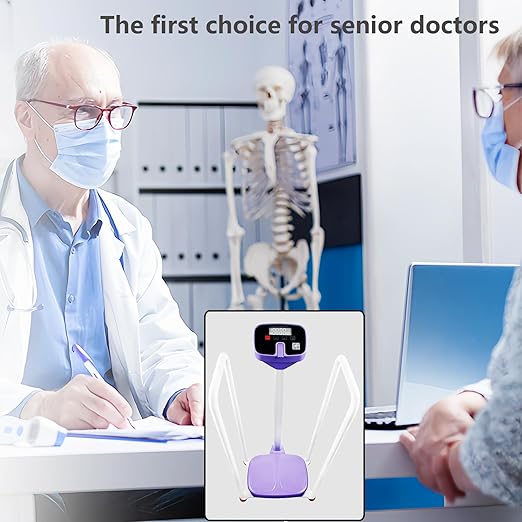 Assist The Elderly in Measuring Weight gain While Standing, with an Electronic Scale with armrests, Suitable for use in clinics, Hospitals, Schools, Nursing Homes (Dreamy Purple)