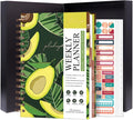 PLANBERRY Hourly Schedule Planner Premium – Undated Weekly Organizer with Time Slots & Monthly Budget – Time Management, Goal Setting, to-Do List & Habit Tracker –6.9″x8.5″(Avocado Green)