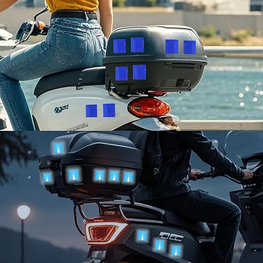 Industrial Reflective Tape Blue 6 inch for Truck, Outdoor Waterproof Hazard Conspicuity Warning Marking Tape (10 feet)