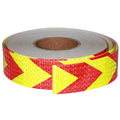Reflective Tape 2 inch X 166 feet, Outdoor Waterproof Hazard Conspicuity Safety Warning Industrial Marking Tape