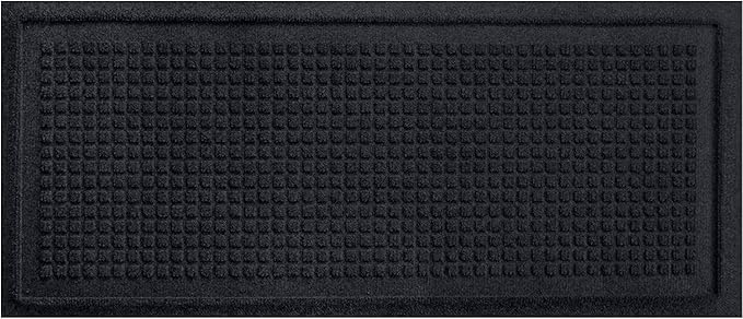 WaterHog Boot Tray Indoor Entrance - Slip-Resistant, Waterproof Dirt-Trapping Door Mat, Indoor/Outdoor, Slip-Resistant, for Front Door, Back Door, Porches, Garage, and Entryways, Charcoal, 15" x 36"