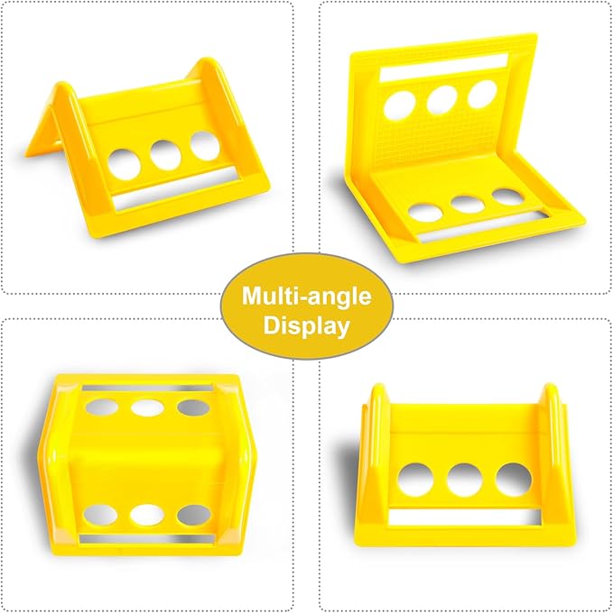 24 Pack 4" Flatbed Edge Protectors with Carrying Case, 4" Winch Ratchet Straps Plastic Corner Protectors for Flatbed Cargo Load (Yellow)