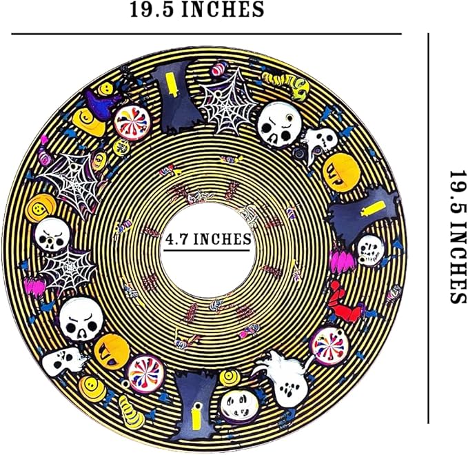 Designer Halloween Cover for Wheelchair Wheels for Adults & Kids, Skull and Spider Web Designs, Easy Install/Remove, Lightweight, (Halloween Fun)