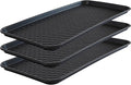 Boot Tray for Entryway, 3 Pack Waterproof Shoe Trays for Indoor Outdoor Use 30"x15" Durable Shoe Mat with Raised Edge, Non-Slip Tray for Boots, Pets, Garden & Muddy Shoes