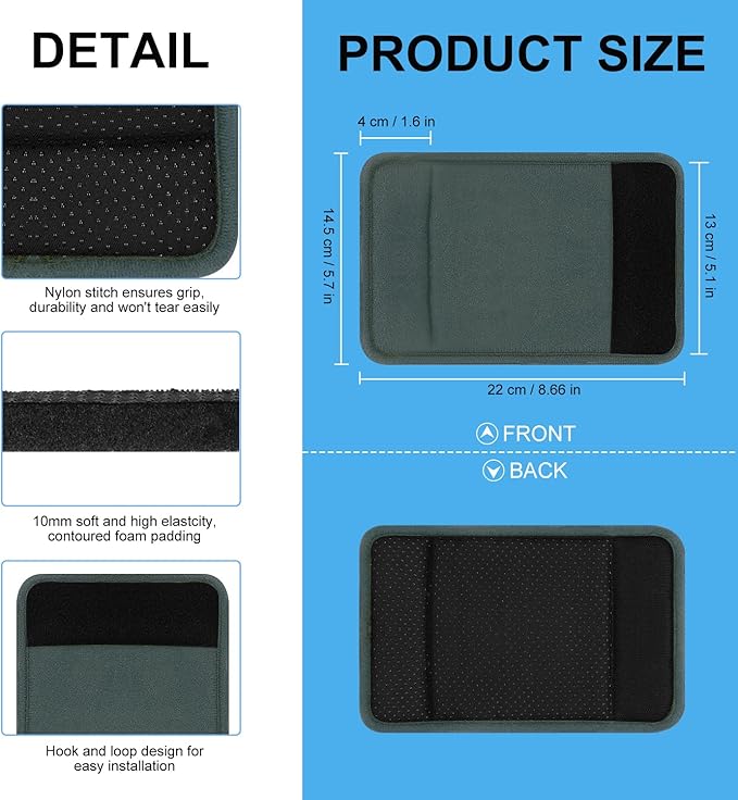 supregear Walker Grips (2 Pack), Soft Padded Hand Covers, Non-Slip Comfortable Cushion Padding for Folding Walker Handle, Moisture Wicking Mobility Accessory
