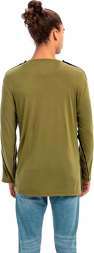 MAI We Care Post Shoulder Surgery Shirts for Men - Tear Away Recovery Apparel, Premium Chemotherapy Clothing