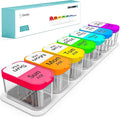 Daviky Extra Large Pill Organizer 7 Day, XL Weekly Pill Box 2 Times a Day, AM PM Medicine Pill Organizer for Supplement, Big Daily Pill Case with Large Container to Hold Vitamins and Medications
