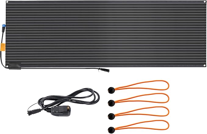 Snow Melting Mats Outdoor 20 x 60 inch, Non-Slip Heated Outdoor Mats 338W 120V, Heated Driveway Mats with UL and ETL Certificate Power Cord, Suitable for Most Entryways