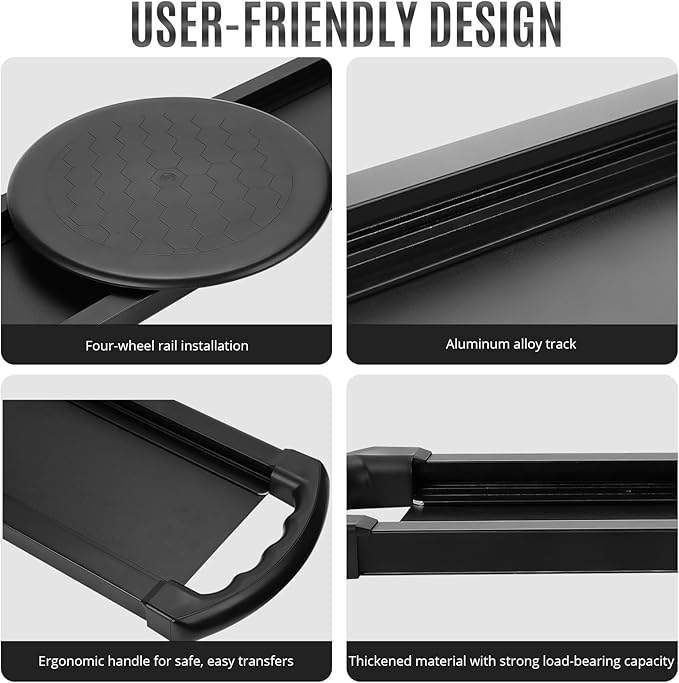 EASACE Transfer Board 35"*12"- Patient Slide Assist Device, Slide Board, Sliding Board to Wheelchair Transfer,Transfer Disc for Elderly, Easy Transfer from Wheelchair to Bed, Toilet, Tub, Car.