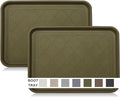 Boot Tray for Entryway Indoor, Heavy Duty Shoe Mat Tray 2 Packs, 16.7"x12.8" Waterproof Mat with Raised Edge, Outdoor Multi-Purpose for Boots, Shoes, Garden