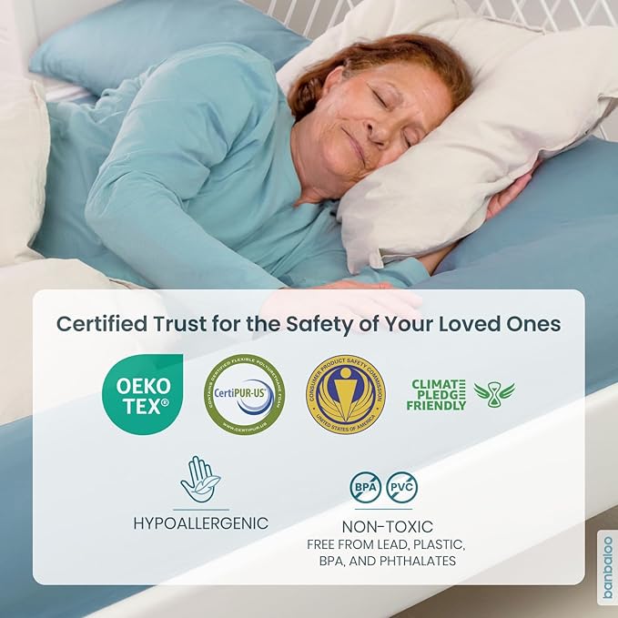 BANBALOO | Bed Rails for Elderly Adults Safety | Bed Restraints Guard Rails for Adults and Seniors | King, Queen, Twin, Full Size and Adjustable
