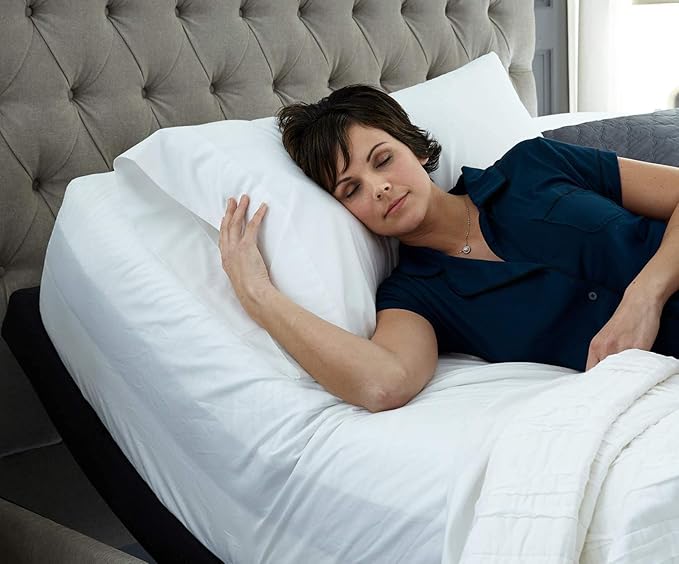 Top Split King Fitted Sheet Only for Adjustable beds, Split Down 39 inches from The Top, 600 Thread Count 100% Cotton Half Split Flex Head Fitted Sheet for Sleep Number Beds, Lavender