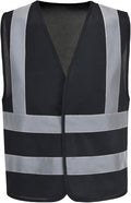 AYKRM 12 colour High visibility viz vest hi vis viz reflective work construction safety vest (XS-8XL)