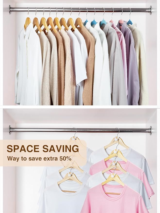 Smartor Clothes Hanger Connector Hooks 60 Pack, Closet Storage and Organization as Hangers Space Saving, Hanger Add on Hook as Closet Organizer, Stacking Hangers, Cascading Space Saver, White