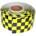 Reflective Tape 4 inch X 166 feet, Outdoor Waterproof Hazard Conspicuity Safety Warning Industrial Marking Tape