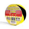 TAPEBEAR Hazard Caution Tape, 2inch x 150 Feet(50yds) Self Adhesive Warning Tape for Steps, High Visibility Yellow Black Tape for Halloween Outdoor Construction Warning, Danger Zone