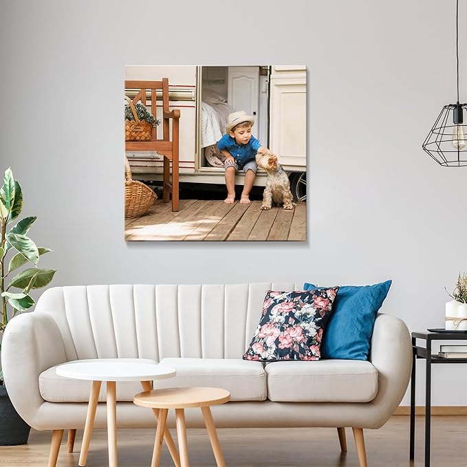 Canvas Prints with Your Photos (Framed 32x32) Personalized Canvas Pictures for Wall Art Digitally Customized Prints with Your Photo Custom Photo Gifts for Home Decor Print Photos Service from Amazon