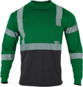 FONIRRA Safety Shirts for Men High Visibility Reflective ANSI Class 2 Hi Vis Construction Work T Shirts Long Sleeve