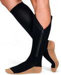 TheraMagic® Zipper Compression Socks for Men & Women, 20-30mmHg Closed Toe Graduated Zippered Compression Stocking