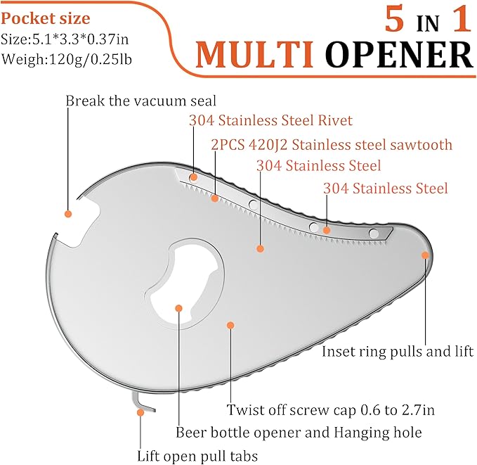 Jar Bottle Can Opener for Weak Hand & Seniors with Arthritis-Easy Twist Off Caps (0.6"-2.7") & Pull Tab Seals,Unique Kitchen Gadget,Multi,Portable Christmas Gifts for Elderly/Women/Men (Black)