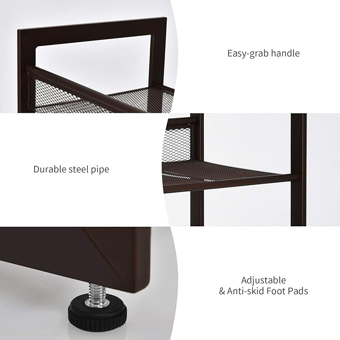 Giantex 4-Tier Metal Shoe Rack, Shoe Storage Organizer with Adjustable Angled or Flat Mesh Shelf for 12 to 16 Pairs of Shoes, Freestanding Shoe Shelf for Bedroom, Entryway, Closet, Hallway