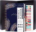 PLANBERRY Hourly Schedule Planner Premium – Undated Weekly Organizer with Time Slots & Monthly Budget – Time Management, Goal Setting, to-Do List & Habit Tracker –6.9″x8.5″(Royal Blue)