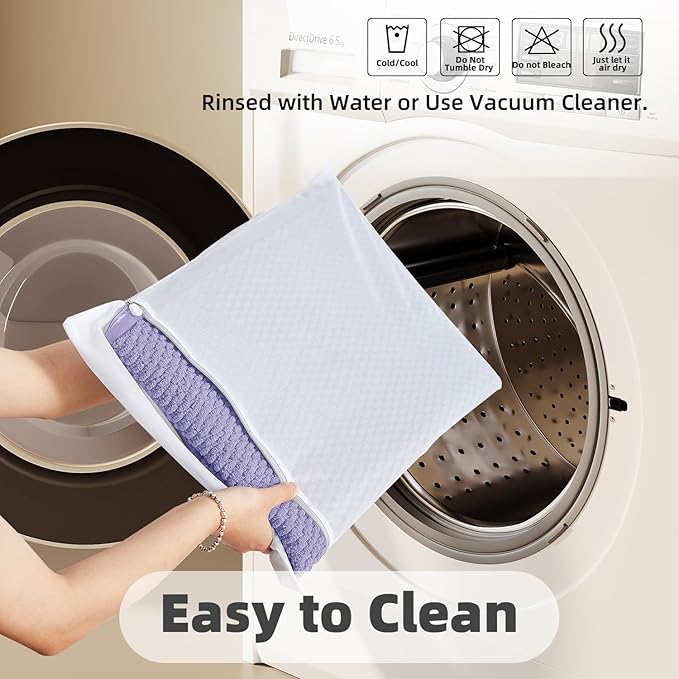 Bathroom Rugs Non Slip Washable, Super Absorbent Thin Bath Mat Quick Dry Low Pile Bathroom Rug, Lavender 24"x36"