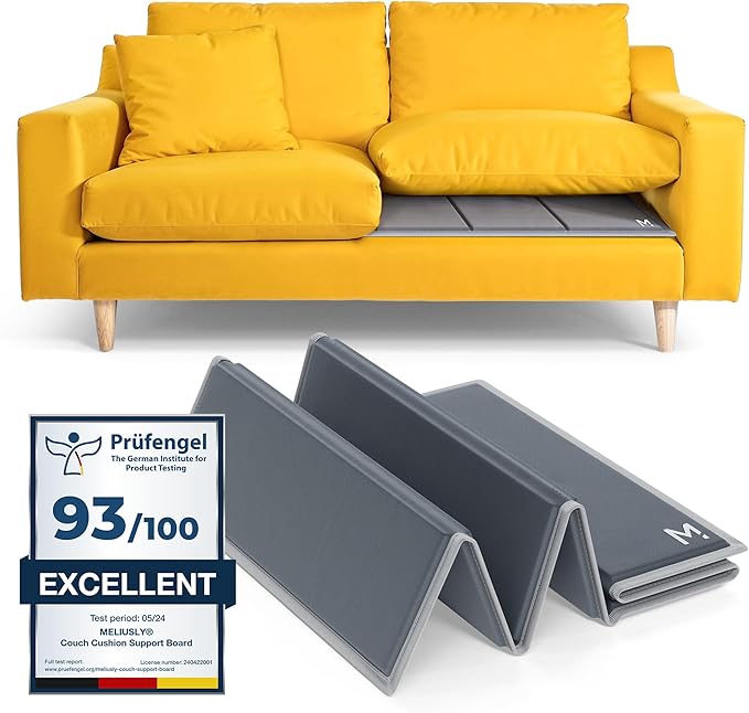 Meliusly Heavy Duty Couch Cushion Support for Sagging Cushions (21x48) Reinforced Wood Sofa Cushion Support Board for Sagging Seat, Deep Couch Supporter for Under The Cushions, Loveseat Saver
