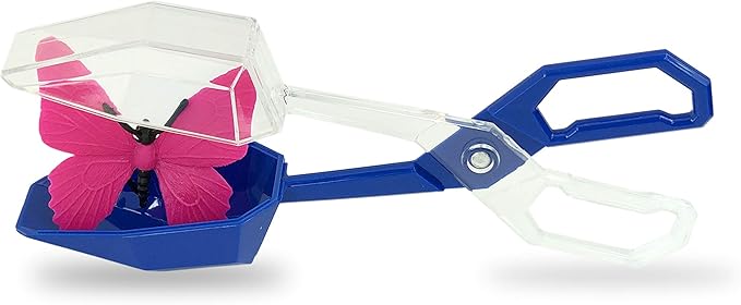 Skoolzy Jumbo Rainbow Tongs 6 Piece Set - Fine Motor Skills Handy Scoopers Rainbow Color Sorting Toys Bug Insect Catcher Small Toys Scooper Sensory Learning Tools Skill Development for Kids