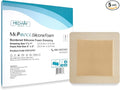 MedVance TM Silicone - Bordered Silicone Adhesive Foam Dressing Size 7"x7" (5"x5" pad), Box of 5 dressings