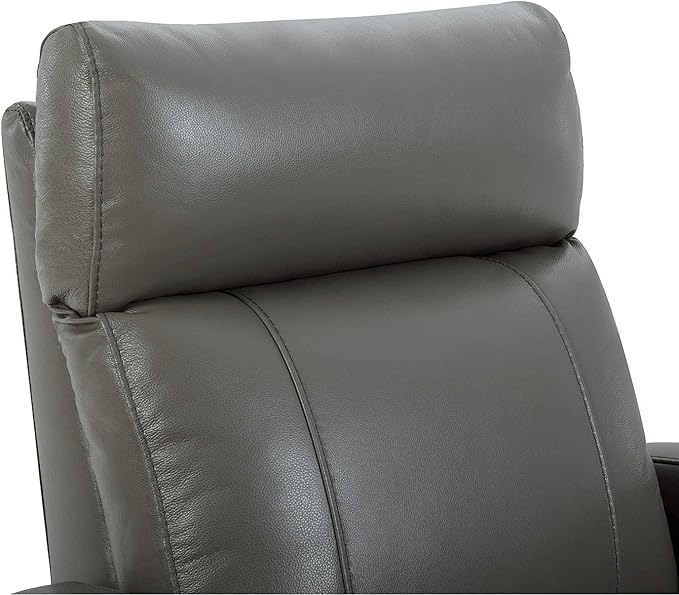 CHITA Genuine Leather Power Swivel Glider Recliner Chair for Adults, FSC Certified Electric Nursery Rocker Recliner Chair for Living Room, Haze
