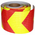 Reflective Tape Outdoor Waterproof 6 inch X 66 feet, High Visibility Hazard Conspicuity Warning Safety Industrial Marking Tape
