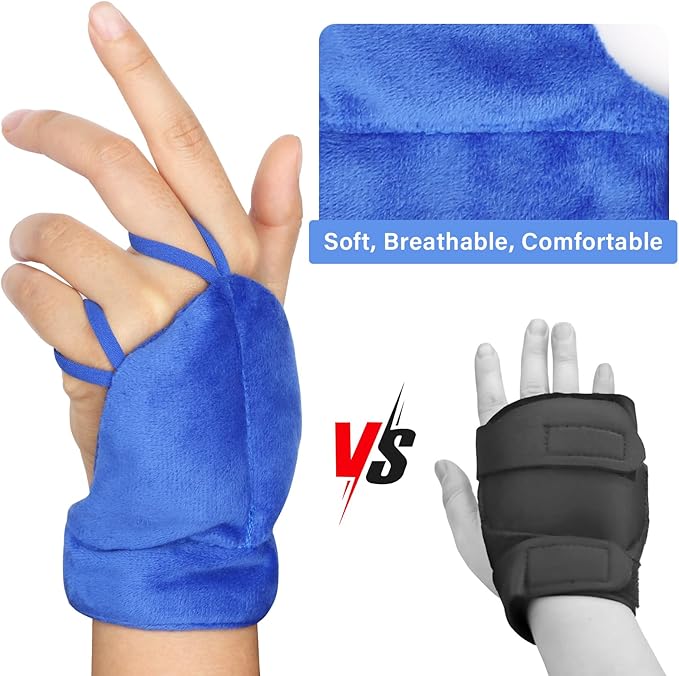 Weighted Gloves for Hand Tremors and Parkinson's, Improved Hand/Wrist Stability & Mobility, Adjustable Wrist, Weights Strengthening Tool