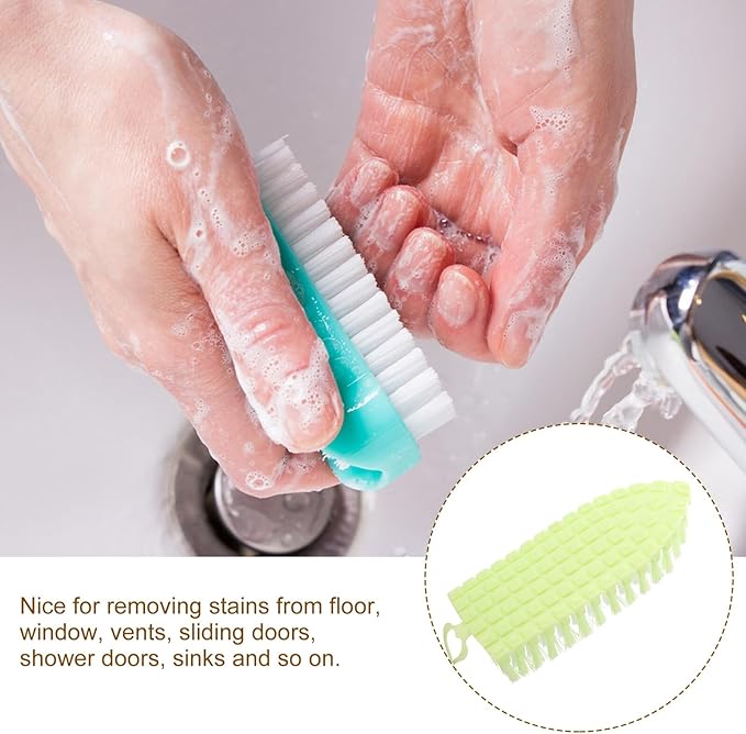 Small Sink Scrub Brush with Soft Bristles for Kitchen and Bathroom Cleaning Compact Multi-Purpose Scouring Tool for Corners Vents and Surfaces Lightweight and Cleaning Random Color