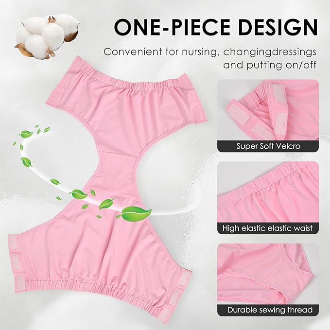 Easy Adapt Women's Tear-Away Underwear, for Patients, Elders, Pack of 2. (XX-Large)