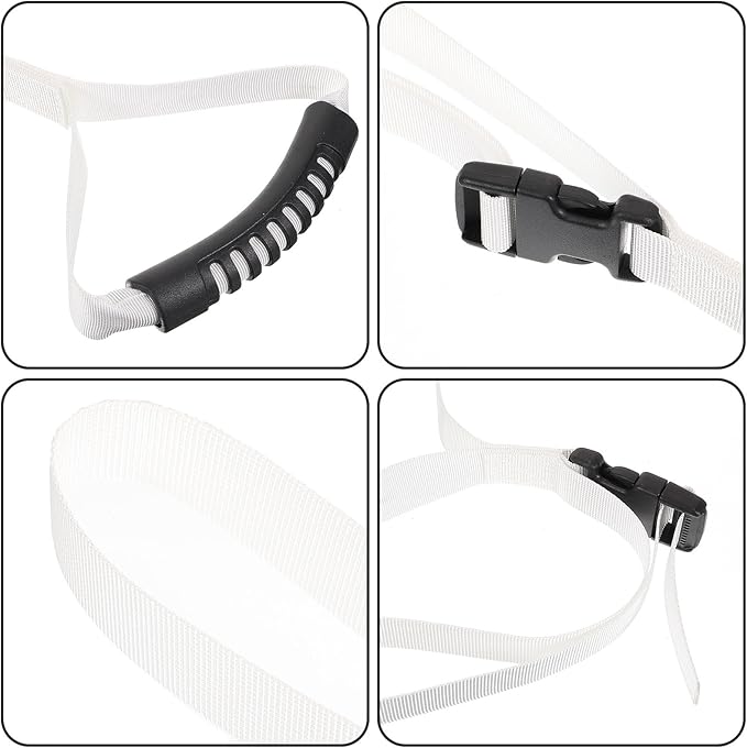 Baluue Car Assist Handle for Elderly and Disabled Adults, Portable Car Door Grab Handle with Support Strap, Mobility Aid for Safe Vehicle Entry and Exit, White