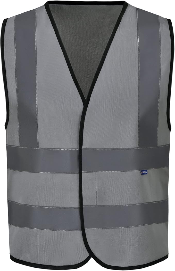 AYKRM 12 colour High visibility viz vest hi vis viz reflective work construction safety vest (XS-8XL)