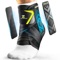 Quick Lace Up Ankle Brace with Side Stabilizing Pads, Slim Fit Ankle Support Brace, Adjustable & Breathable Ankle Support for Men Women, Ankle Stabilizer for Sprain,Injury Recovery,Sports,M