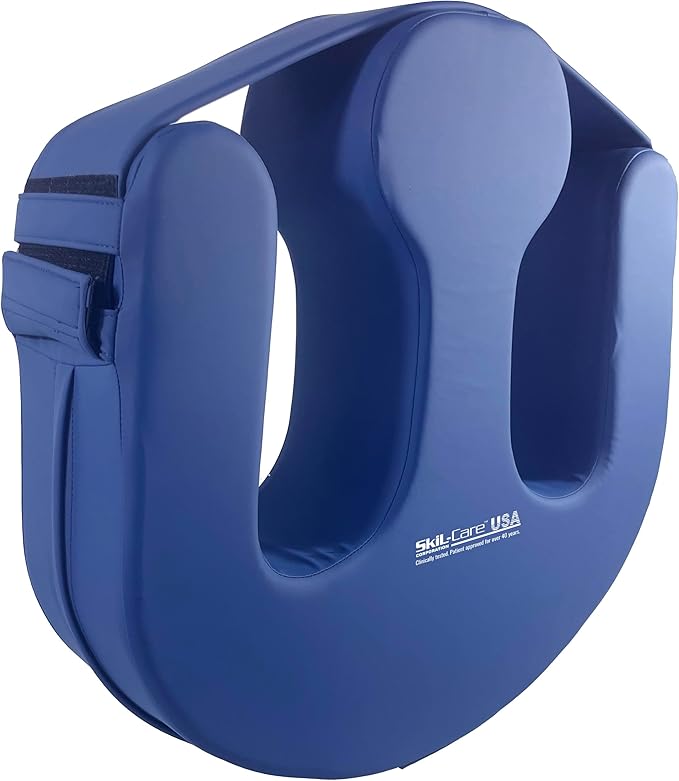 Skil-Care U-Turn Bolster, Patient Positioning Aid with Low Shear II Cover, 20" W x 19" H, Patient Positioning Aid for Easy Turning and Stability, 554150