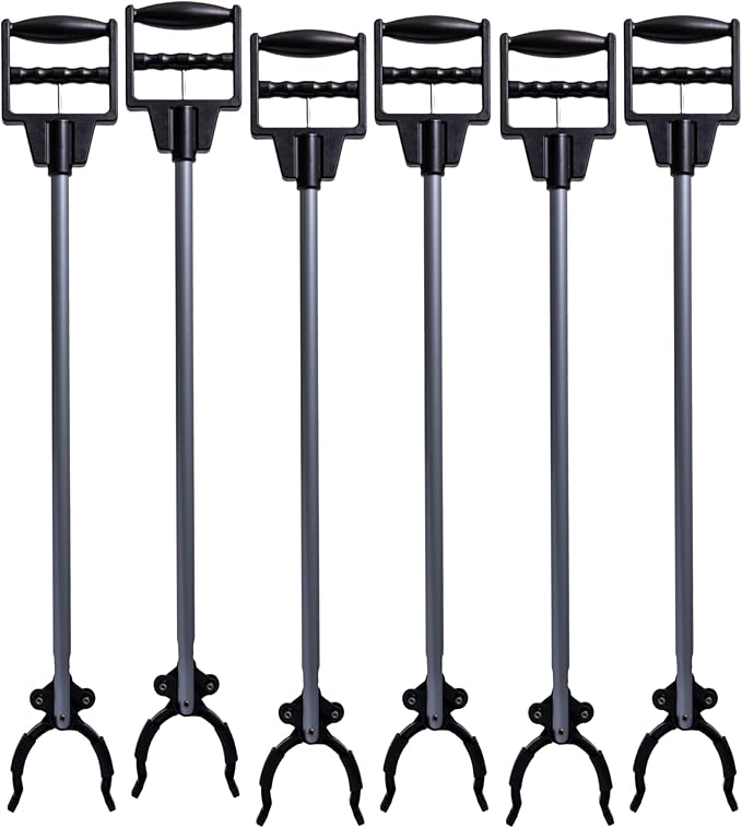 31’’ Grabber Reacher Tool - Heavy Duty 5 lb. Weight Capacity Reaching Picker Upper Stick with Full handgrip for Post Surgery, Seniors, Cleaning Trash (6)