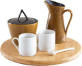 TB Home Lazy Susan Organizer for Cabinet, Pantry or Tabletop – 10" Bamboo Turntable for Kitchen, Counter or Spice Rack Storage