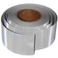 Silver Reflective Tape Outdoor Waterproof 3 inch, High Visibility Hazard Conspicuity Safety Industrial Marking Tape (66 feet)