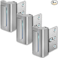Door Reinforcement Lock - Home Security Child Proof Door Lock withstands 800 lbs, for Inward Swinging Doors, Door Locks for Kids Safety, Prevents Unauthorized Entry, Home Defense, 3-Pack