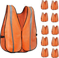 KAYGO High Visibility Safety Vest 1-Inch Reflective Strips Front/Back, KG0008, Breathable Mesh, One Size, Unisex