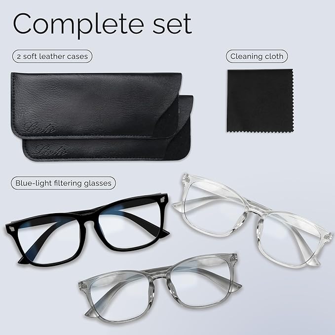 livho High Tech Blue Light Glasses - Advanced Blue Light Blocking Computer Glasses - Screen Fatigue & UV Protection