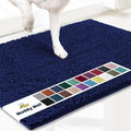 Muddy Mat® | Super Absorbent Door Mat Indoor, Microfiber Quick Dry Chenille Entryway Rug, Non-Slip Front Door Mat, Indoor Mats for Entryway, Machine Washable Pet Rug, Navy Blue XXL 60"X48"